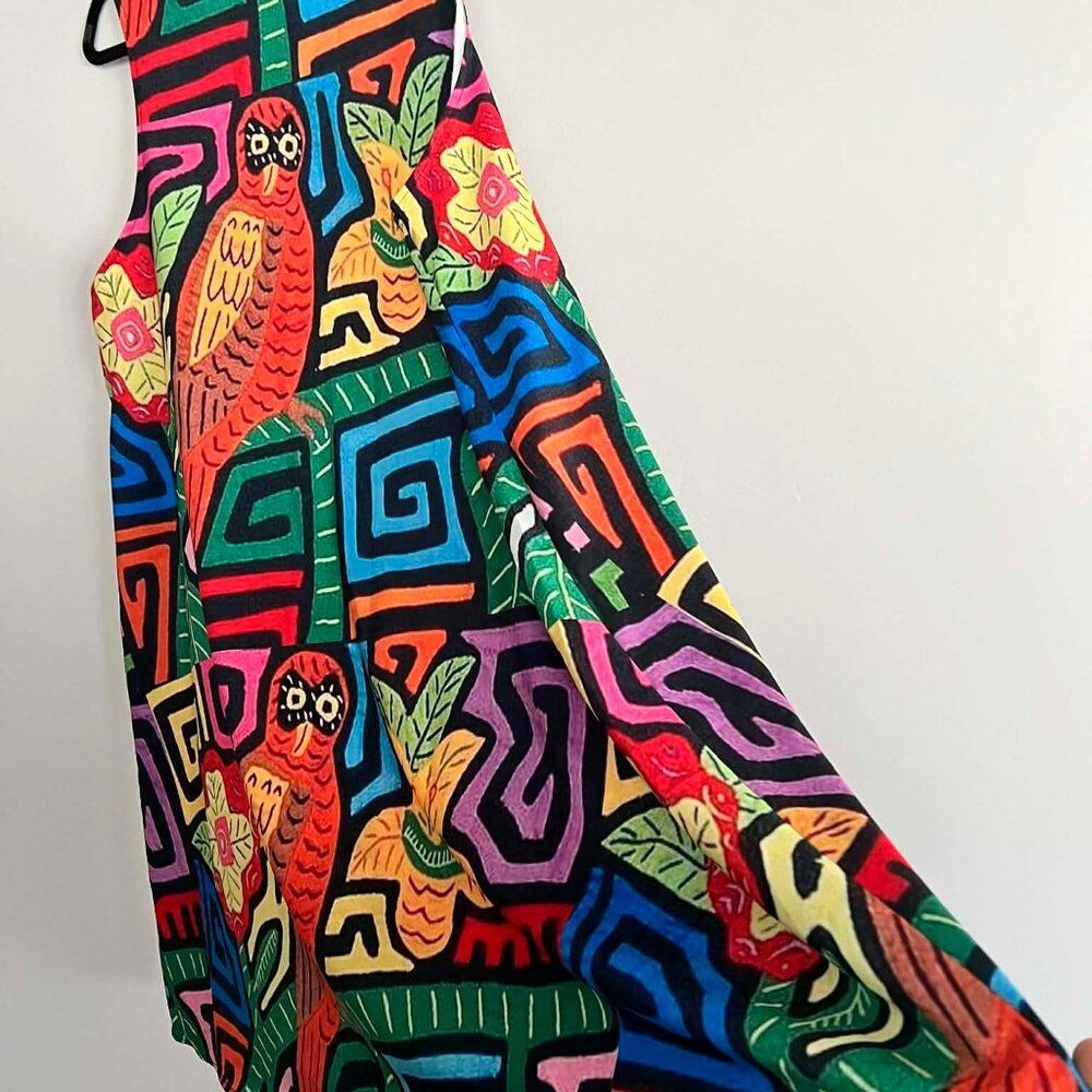 Mola Print Swing Dress - Size 3X - Picture 2 of 5